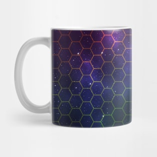 Geometric pattern space background Mug